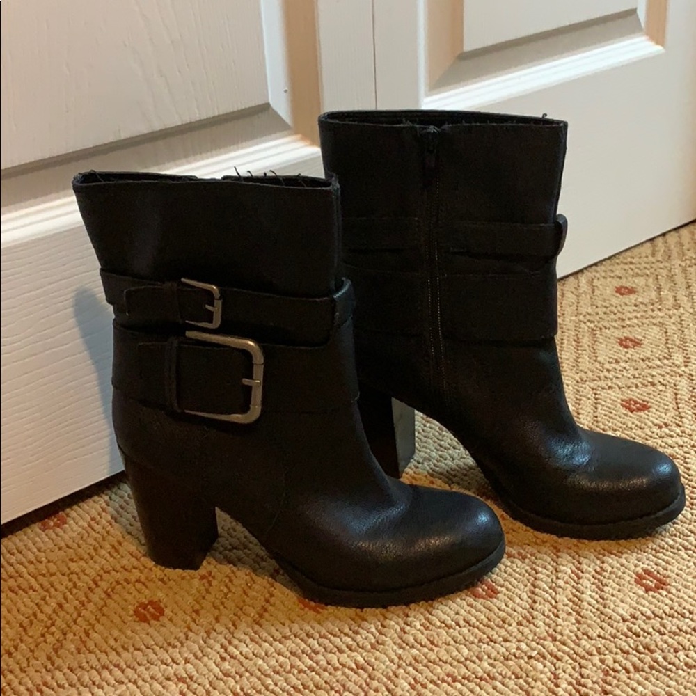 Nine West Black Heeled Boots